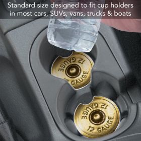 Set Of 2 Bullet Pattern Car Coasters