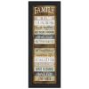 "Family Rules Shutter" By Marla Rae, Ready to Hang Framed Print, Black Frame