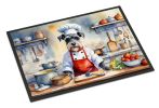 NEW Schnauzer The Chef Doormat Front Door Mat Indoor Outdoor Rugs for Entryway, Non Slip Washable Low Pile, 18H X 27W