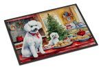 NEW Poodle Christmas Cookies Doormat Front Door Mat Indoor Outdoor Rugs for Entryway, Non Slip Washable Low Pile, 18H X 27W