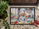 NEW Poodle The Chef Doormat Front Door Mat Indoor Outdoor Rugs for Entryway, Non Slip Washable Low Pile, 18H X 27W