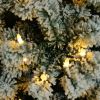 6ft Flocking Tied Light Christmas Tree