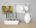 NEW Mandarin Duck Wall or Door Hanging Prints Aluminum Metal Sign Kitchen Wall Bar Bathroom Plaque Home Decor, 8HX12W, Multicolor