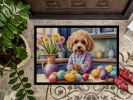 NEW Decorating Easter Cockapoo Doormat Front Door Mat Indoor Outdoor Rugs for Entryway, Non Slip Washable Low Pile, 18H X 27W