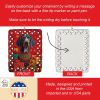 American English Coonhound Holiday Christmas Porcelain Ornament Christmas Tree Hanging Decorations for Home Christmas Holiday, Rectangle, Gift