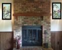 "Floral Field" 2-Piece Vignette by Michele Norman, Black Frame