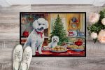 NEW Poodle Christmas Cookies Doormat Front Door Mat Indoor Outdoor Rugs for Entryway, Non Slip Washable Low Pile, 18H X 27W