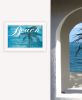 "Take Me There (Beach)" by Artisan Cindy Jacobs, Ready to Hang Framed Print, White Frame