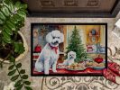 NEW Poodle Christmas Cookies Doormat Front Door Mat Indoor Outdoor Rugs for Entryway, Non Slip Washable Low Pile, 18H X 27W