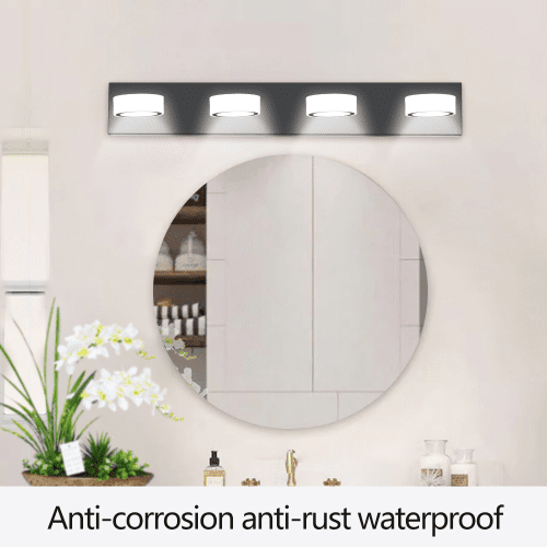 LED Modern Black 4 Light Vanity Light Fixture Mirror Bathroom Wall Light Unavailable Platforms- Temu LED Modern Black 4 Light Vanity Light Fixture Mirror Bathroom Wall Light Unavailable Platforms- Temu