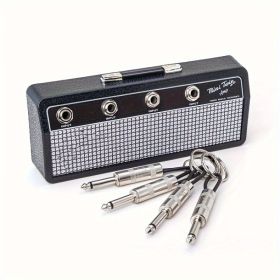Guitar Keychain That Can Be Freely Hung On A Personal Bag. Featuring A Delicate Reproduction Design, It Plays Individually Decorated Notes. (Color: White)