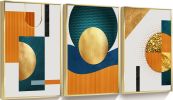 Framed Canvas Wall ArtOil Paintings Impressionism Aesthetic Prints Canvas Paintings for Living Room Bedroom Office Home; 3 Panels