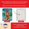 Airedale Terrier Christmas Porcelain Ornament Christmas Tree Hanging Decorations for Home Christmas Holiday, Rectangle, Gift, Multicolor